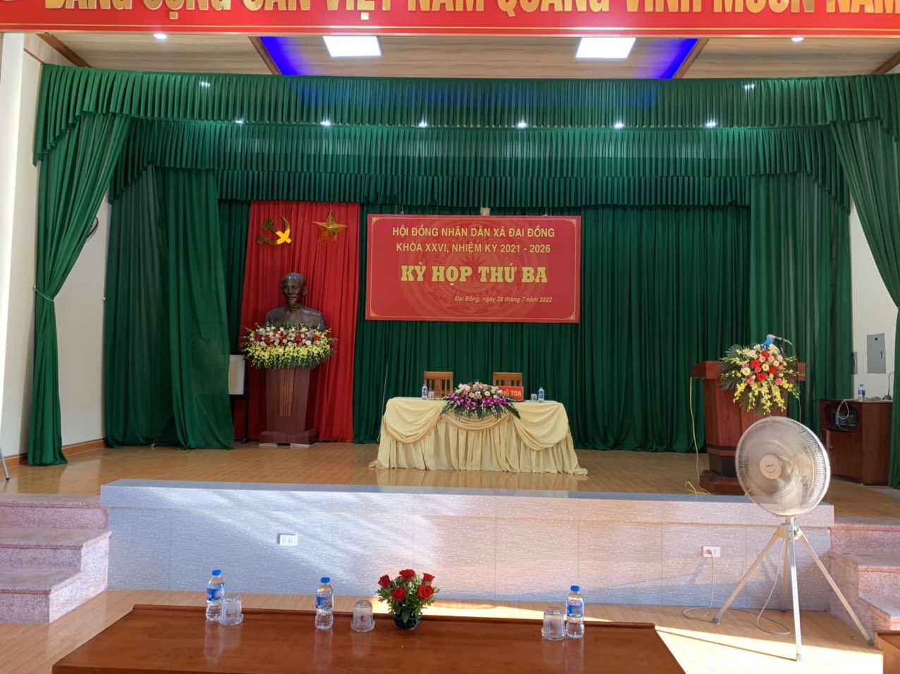 Kỳ họp thứ Ba HĐND xã Đại Đồng khóa XXVI nhiệm kỳ 2021 - 2026